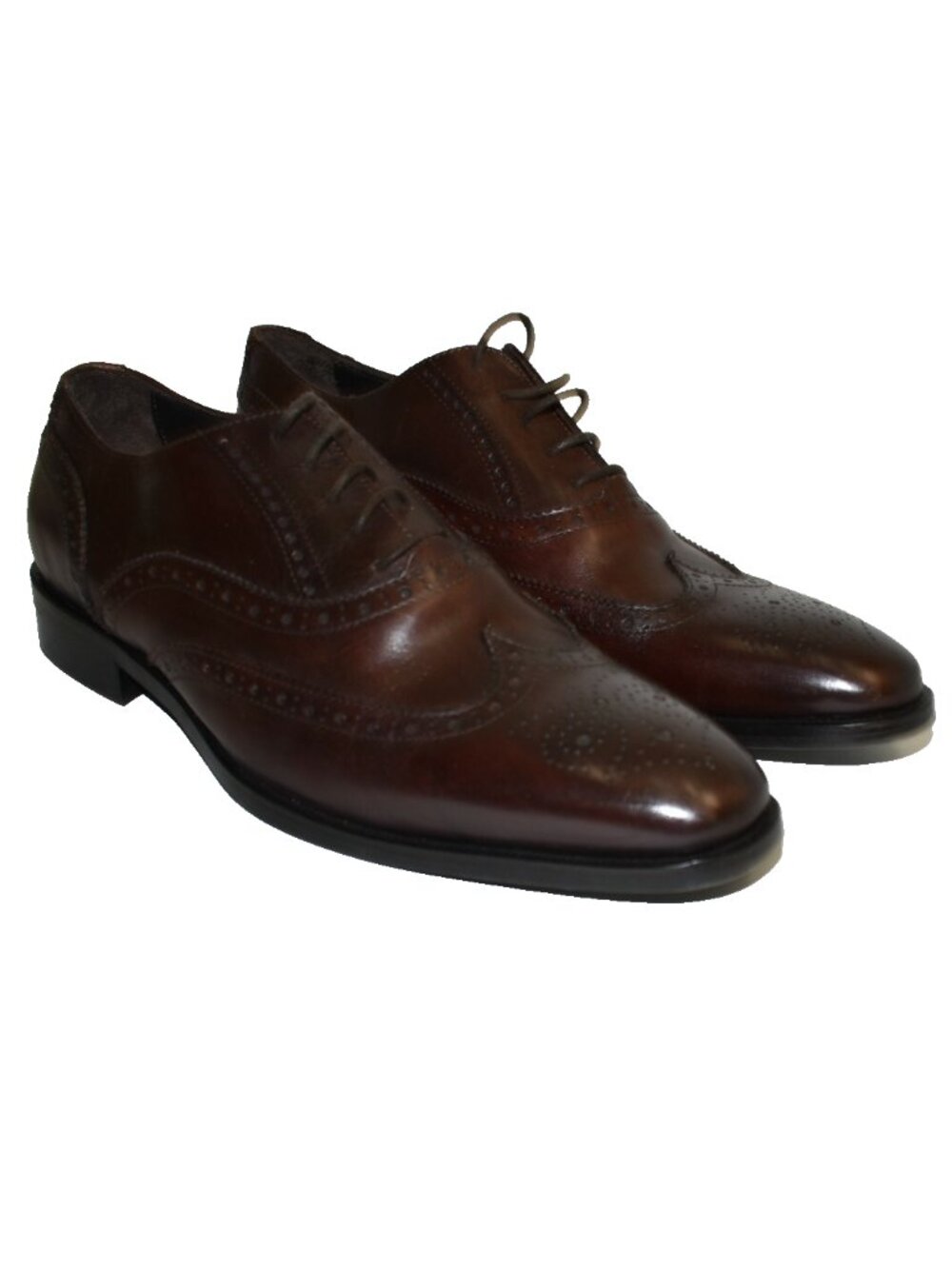 New! To Boot New York Winthrop Wingtip Leather Oxford Marron Brown 10.5 DD37